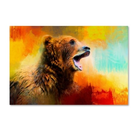 Jai Johnson 'Colorful Expressions Grizzly Bear 2' Canvas Art,30x47